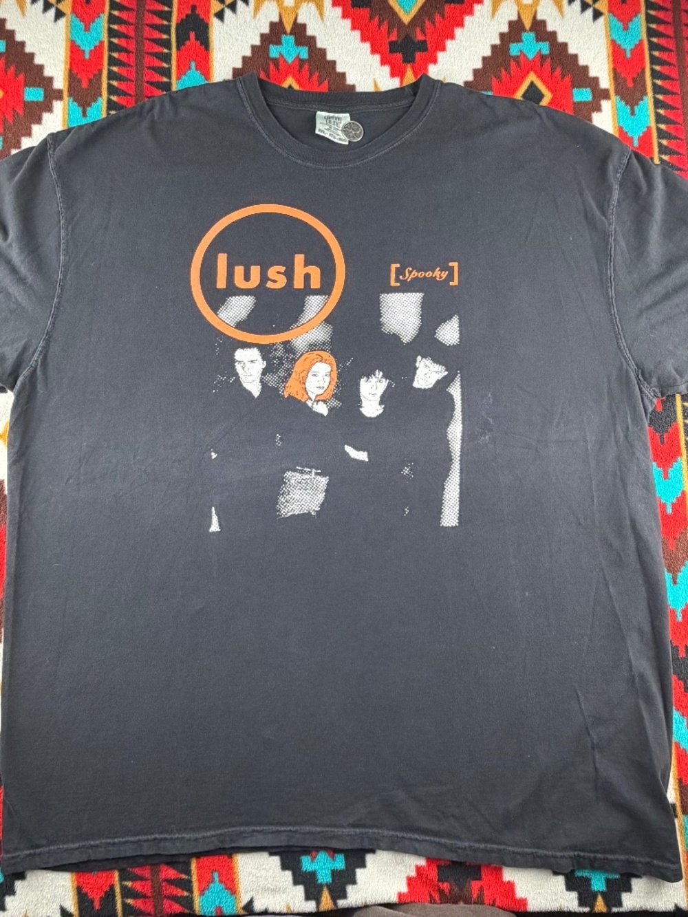 Vintage Lush Spooky Band T-Shirt Black Alternative Rock Tee 2XL